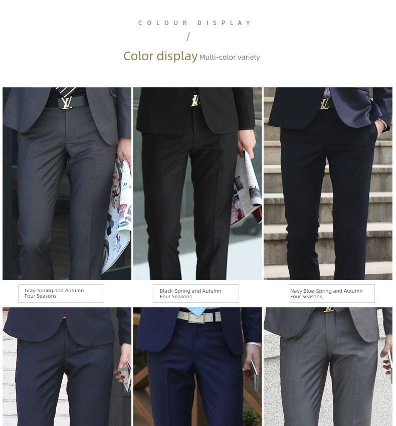 Spring and Autumn Self-cultivation leisure time occupation formal wear man Western-style trousers