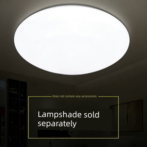 Lampshade Housing, Ceiling Lampshade Clip-On Housing, Round Bedroom Lighting Accessories, Flame-Retardant Pvc Lighting A