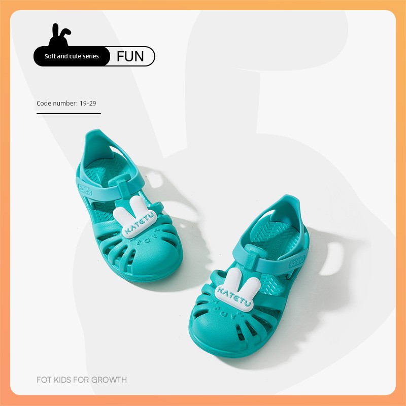 Carter Rabbit Children's Beach Sandals, Non-Slip, Wear-Resistant, Quick-Drying, Multi-Dimensional Cutouts, Normal Arch Support, Comfortable, Safe, Soft — 3