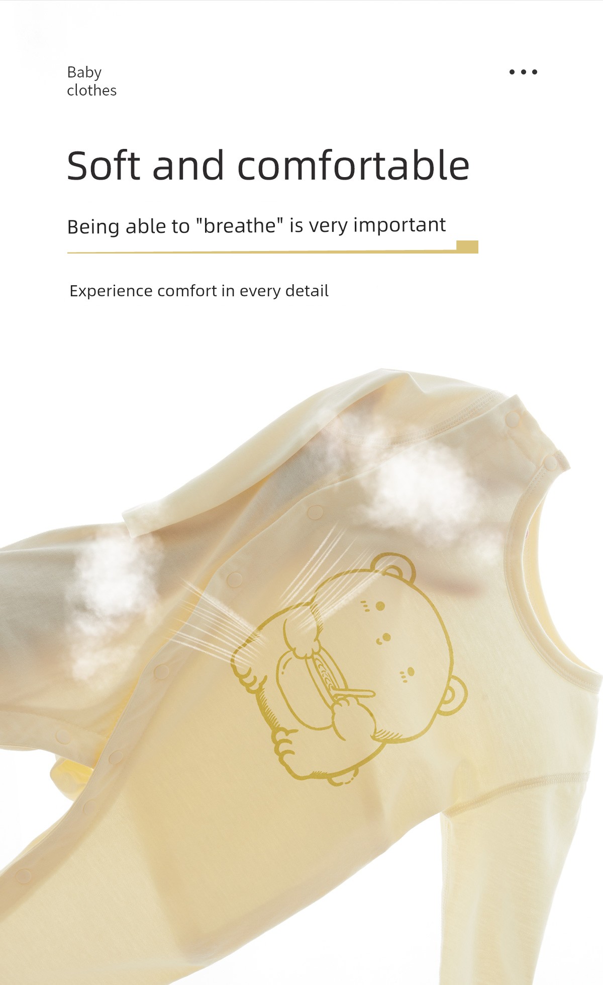 Spring & Fall Thin Clothes for Babies Summer Air Conditioning Room Clothes Pure Cotton Double Layer Bellyband Boneless Pajamas Close-Fitting Intimates — 5