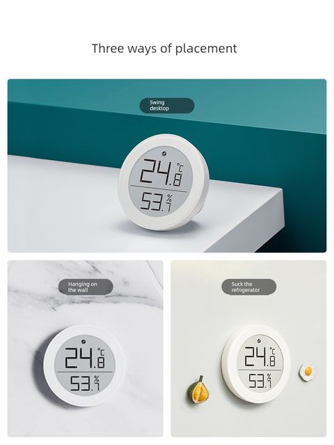 Qingping Temperature Hygrometer Thread HomeKit High Precision Indoor Electronic Wall-mounted Sensor Siri