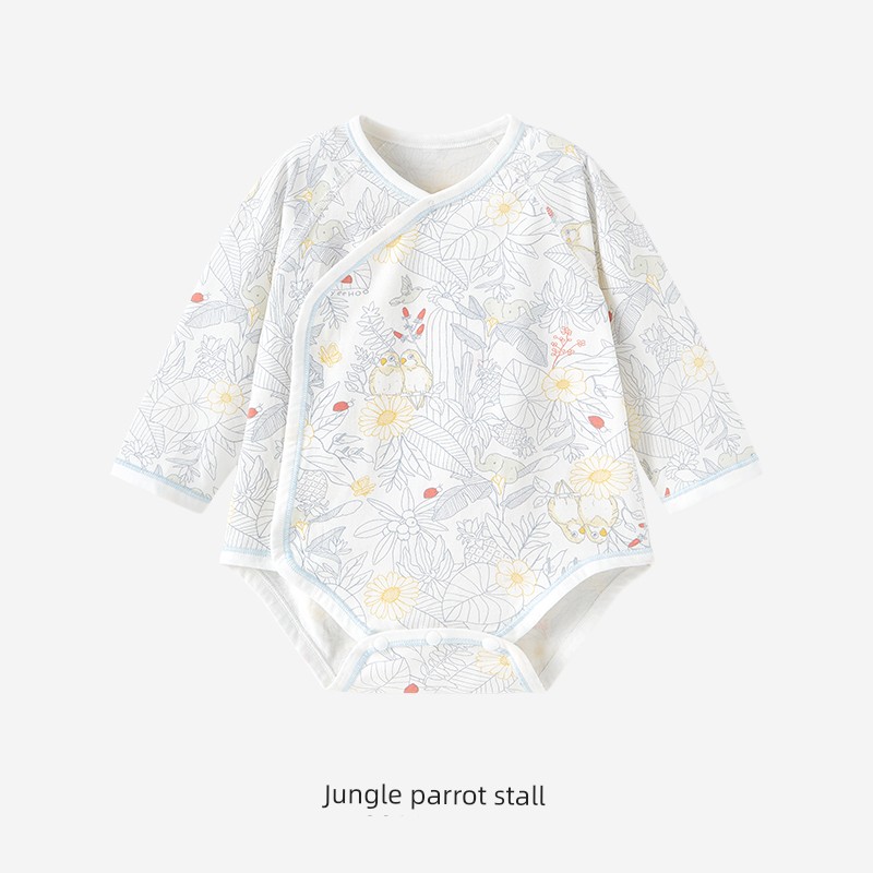 YEEHOO Infant Newborn Spring and Autumn Pure Cotton Jumpsuit — 1