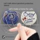 Ins 58mm barji pendant protective cover transparent round badge anti-fall 75mm animation peripheral millet storage cover