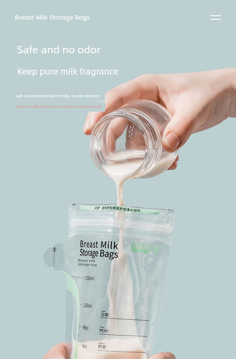 Creer Breastmilk Storage Bags Breast Milk Freshness Protection Package 80ml Small Capacity Disposable Frozen Refrigerated Storage Milk Bag 125ml — 7