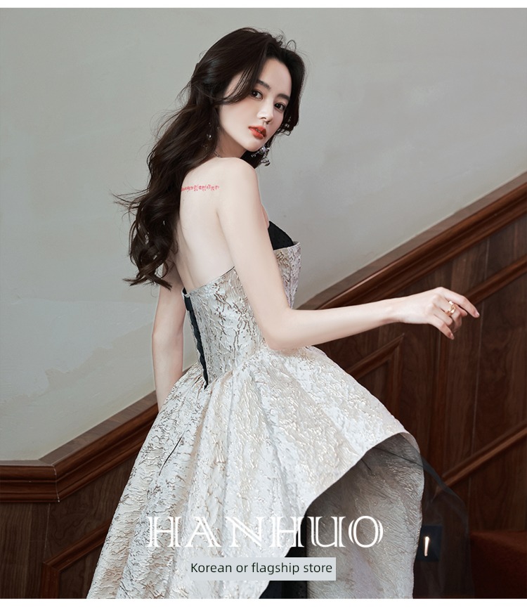 Dress skirt high-end A lady of temperament vocal music Art examination undergarment covering the chest and abdomen
