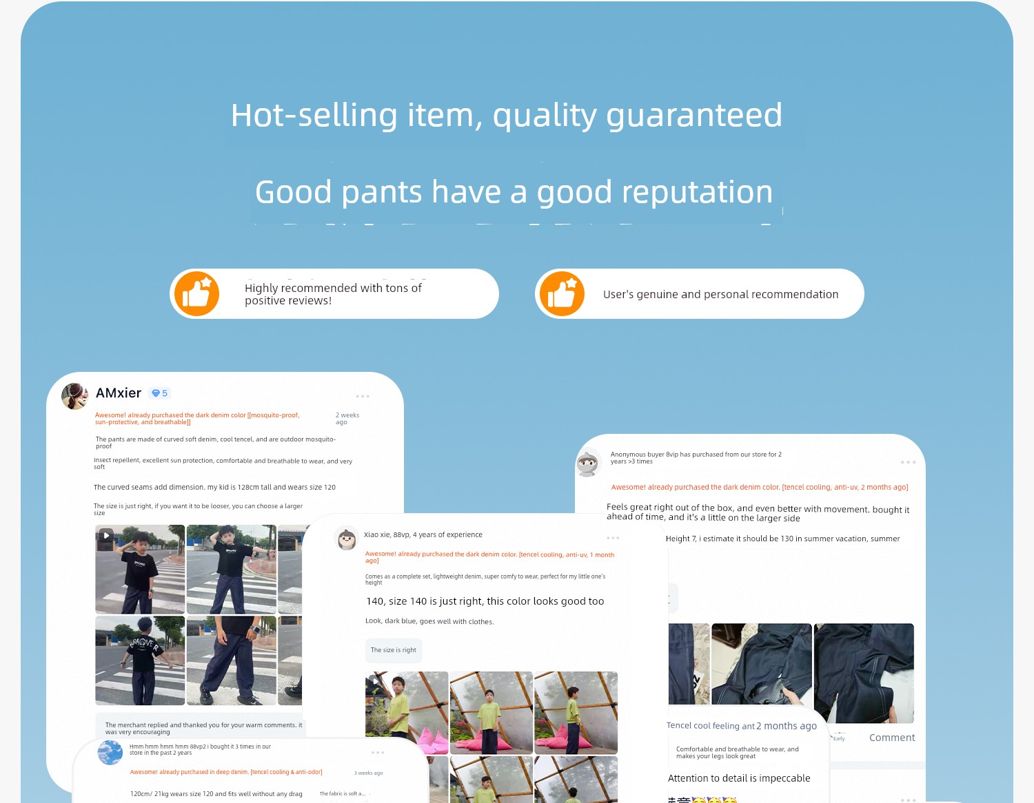 Zuoxi Children's Clothing Boys' Pants Summer Thin Children's Cool Tencel Jeans 2026 New Model Big Kids Anti-Mosquito Pants — 8