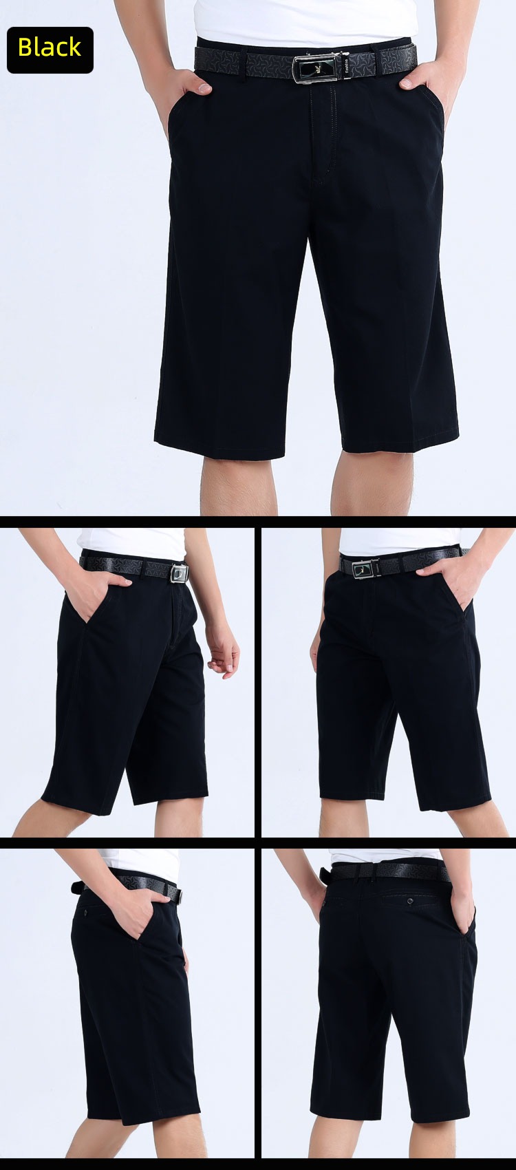 pure cotton dad 7 points Middle aged man suit shorts