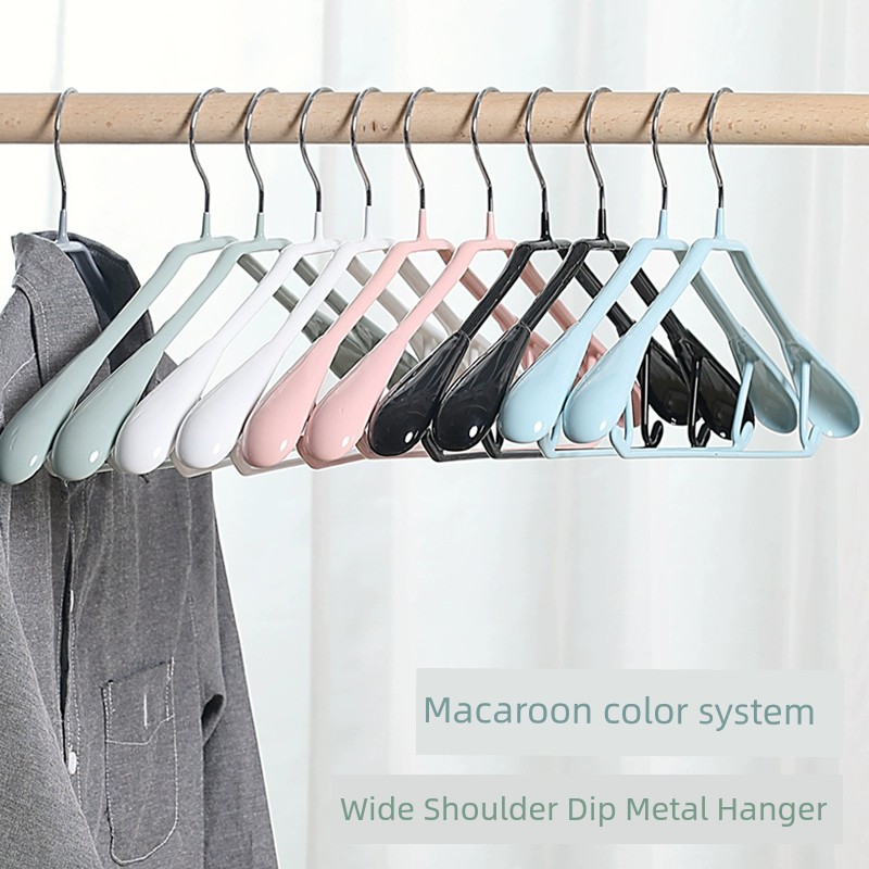 簡約韓式不鏽鋼衣架大號加厚防滑服裝店專用多色可選