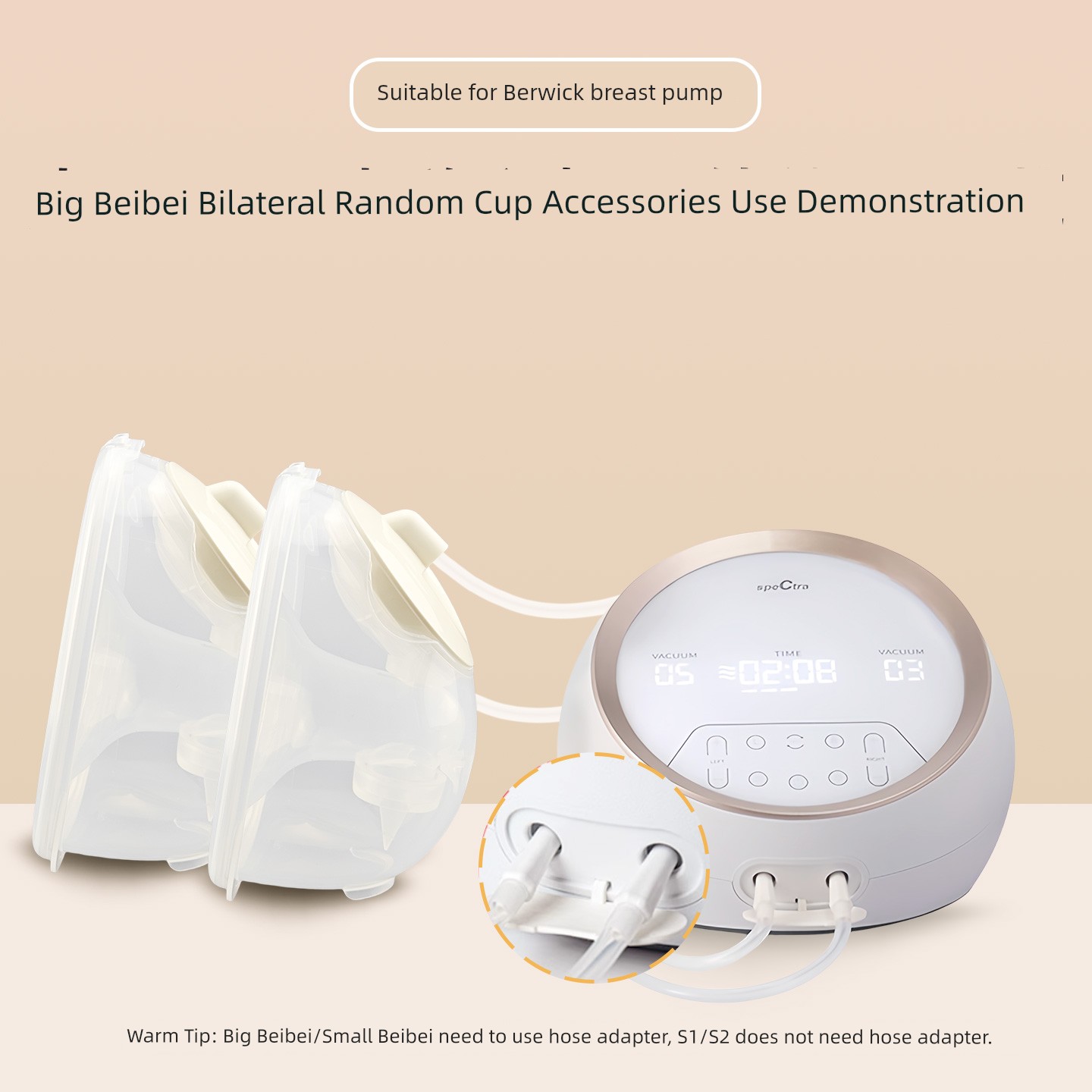 Suitable for Spectra Berwick Breast Pump Accessory Pack Upgrade Accessory Set Breast Pump Bilateral Accessories *2 Sets — 6