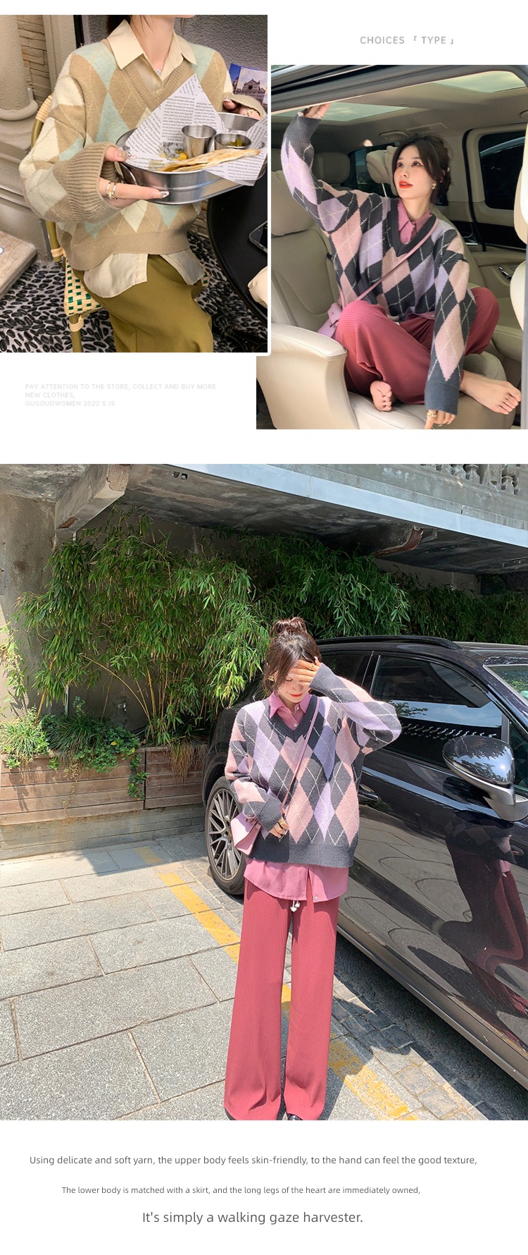 loose coat female Guoguojia Cardigan Early autumn new pattern sweater