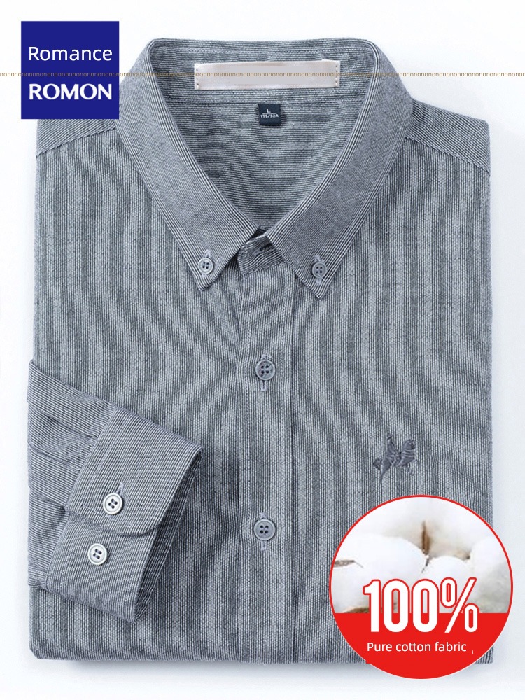 fashion Romon spring Easy to take care of leisure time Long sleeve shirt
