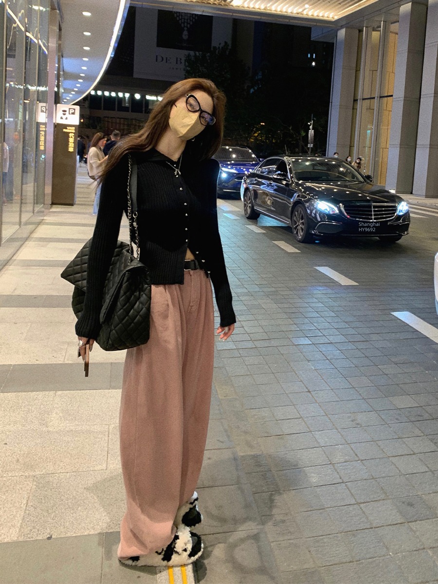 Emaciated Lu Pink High waist easy fold Jeans