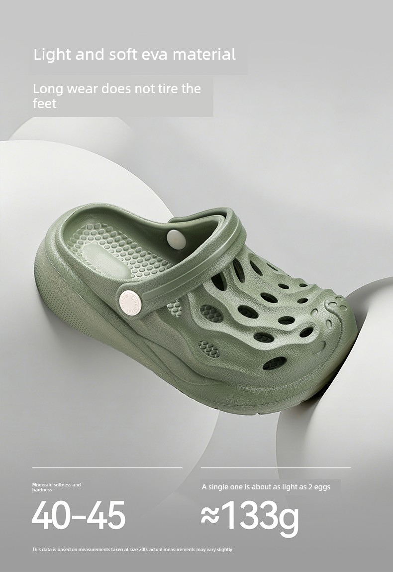 Happy Mary Children's Summer Clogs, Breathable Casual Hole Shoes for Boys, Suitable for Older Children, Outdoor Beach Sandals — 7