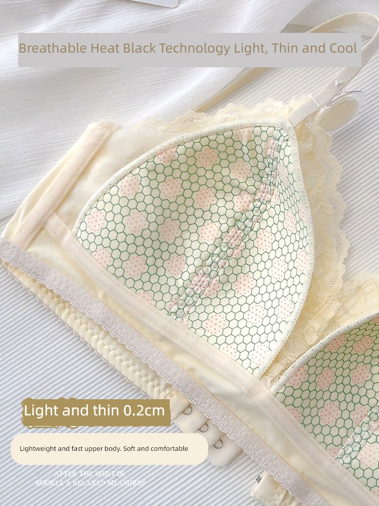 Beautiful back Small chest Gather together girl Thin shoulder strap underpants Lace