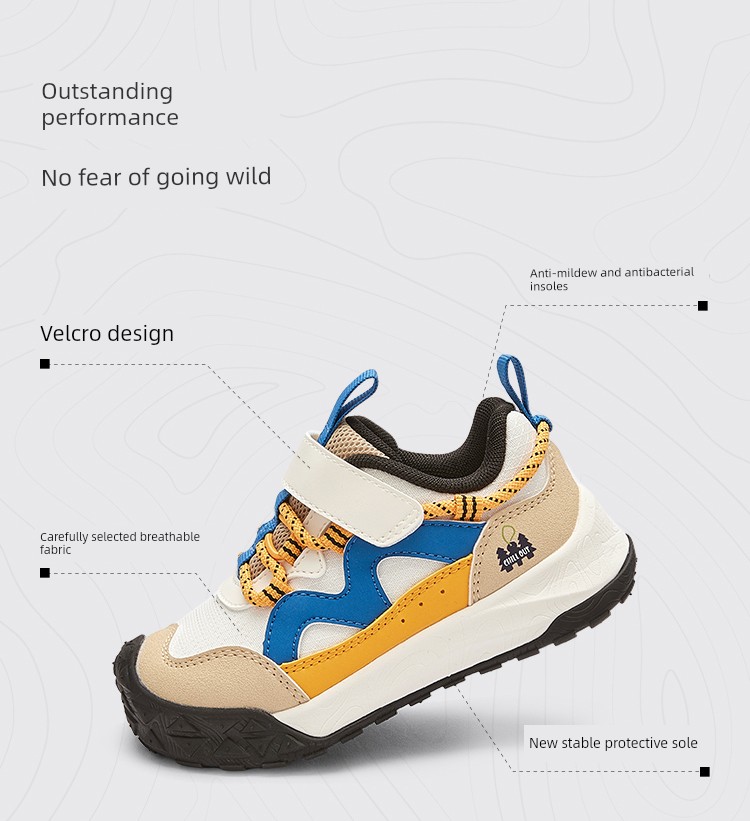 Balabala Kidsren's Shoes Kidsren's Sports Shoes Baby Boys and Girls Shoes 26 Autum Non-Slip Outdoor Stable Running Shoes — 4