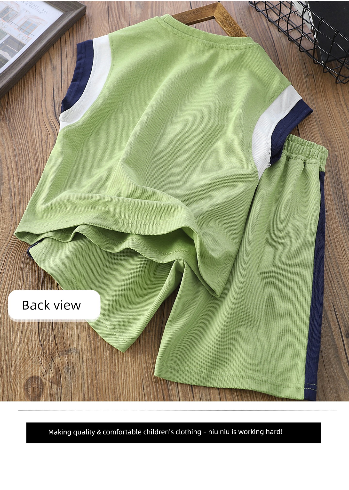 Boys' Summer Outfit, Thin and Cool, 2026 Children's Casual Vest and Shorts Sports Two-Piece Set for Older Boys — 18