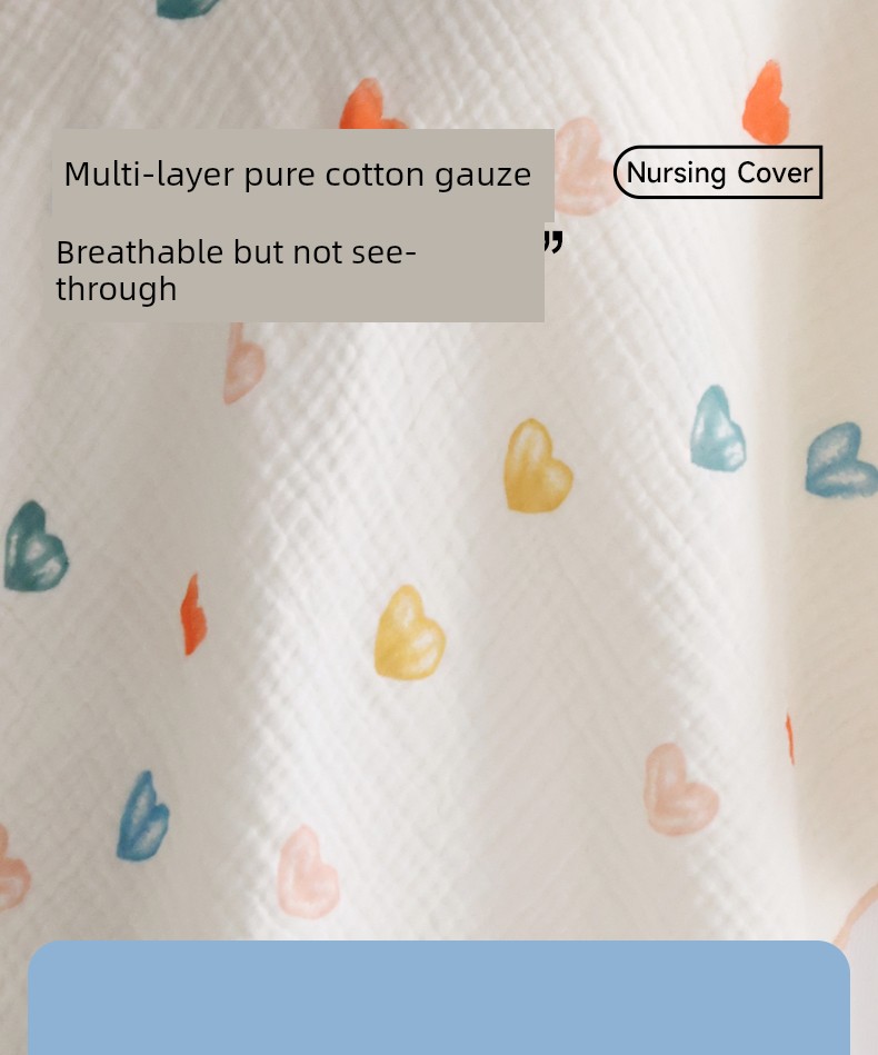 Nursing Cover Cloth Pure Cotton Nursing Towel out Cover Feeding Artifact Fashion Tape Extra Large Confinement Shawl Covering Clothing — 7