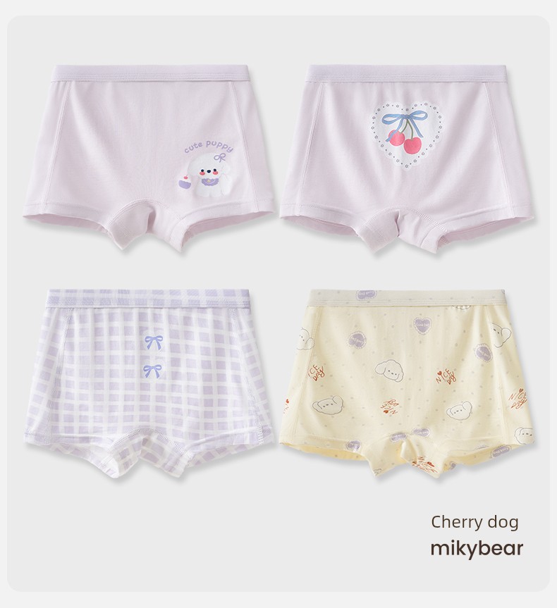 Girls' Underwear, Kidsren's Modal Boxer Shorts, Medium and Large Kidsren's Underwear, Baby Girls' Boxer Briefs, Summer Thin Style — 23