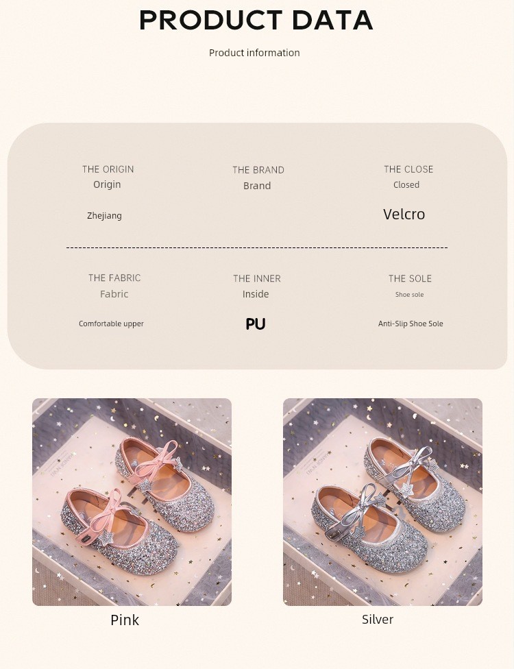 British Nu High-End Little Girl Princess Shoes, Girls' Dress Shoes, Beautiful Crystal Shoes, 2026 New Spring and Summer Single Shoes — 6