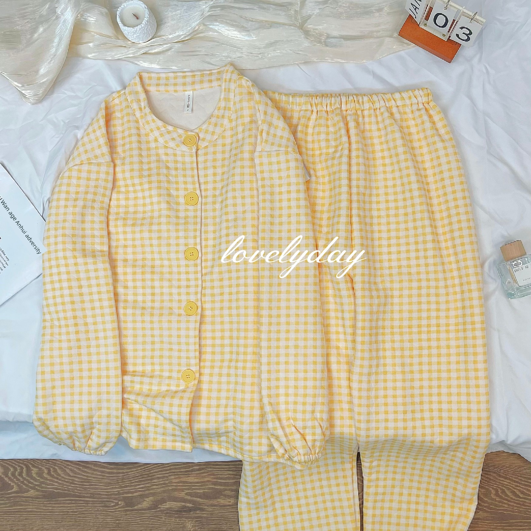 Spring, Autumn, and Winter Maternity Pajamas with Chest Pads, Thickened Air Cotton, No Need to Wear Underwear, Layered Maternity Sleepwear with Hood Set — 33