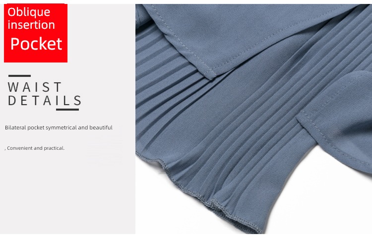 fashion fold High waist Sagging sensation Thin money Nine points Wide leg pants