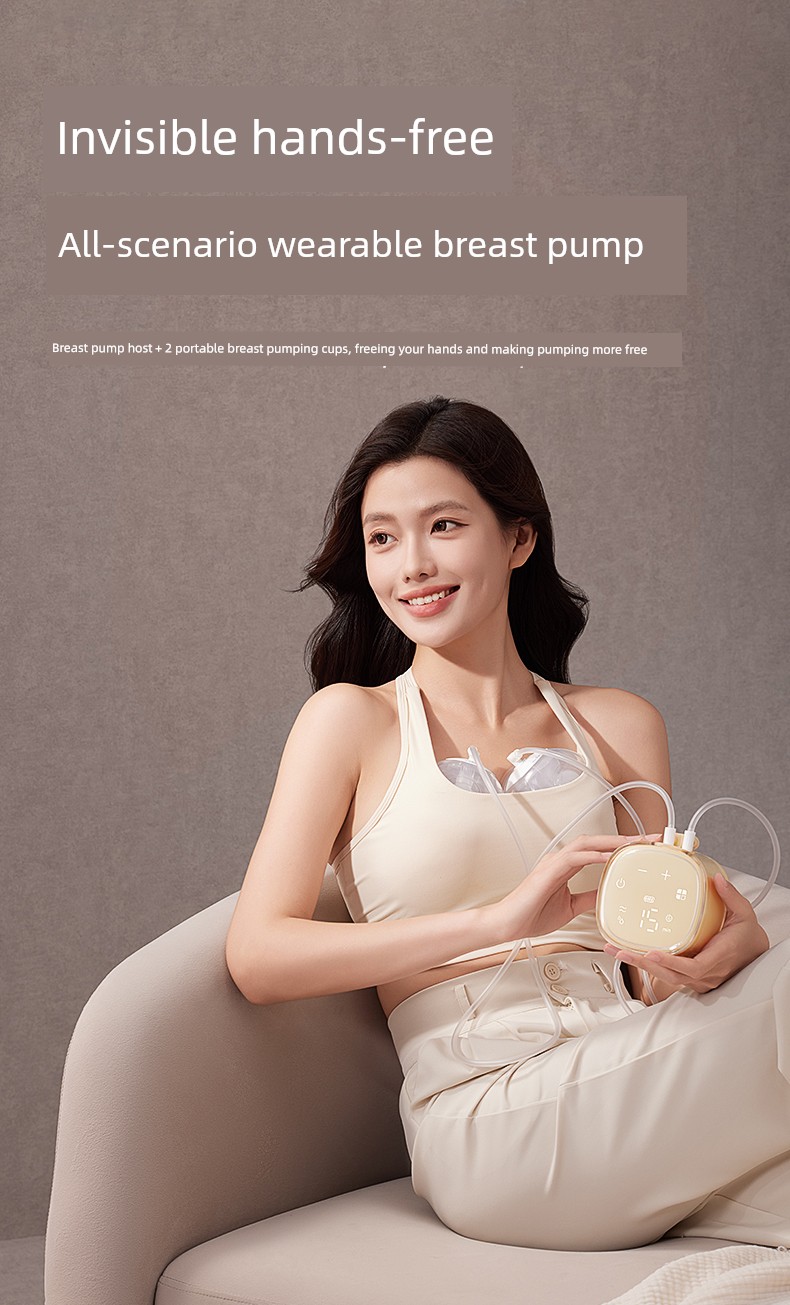Dad's Quality Check | October Crystal P3 Double-Sided Electric Breast Pump, Fully Automatic, Painless, Hands-Free, Silent Milk Collector — 22