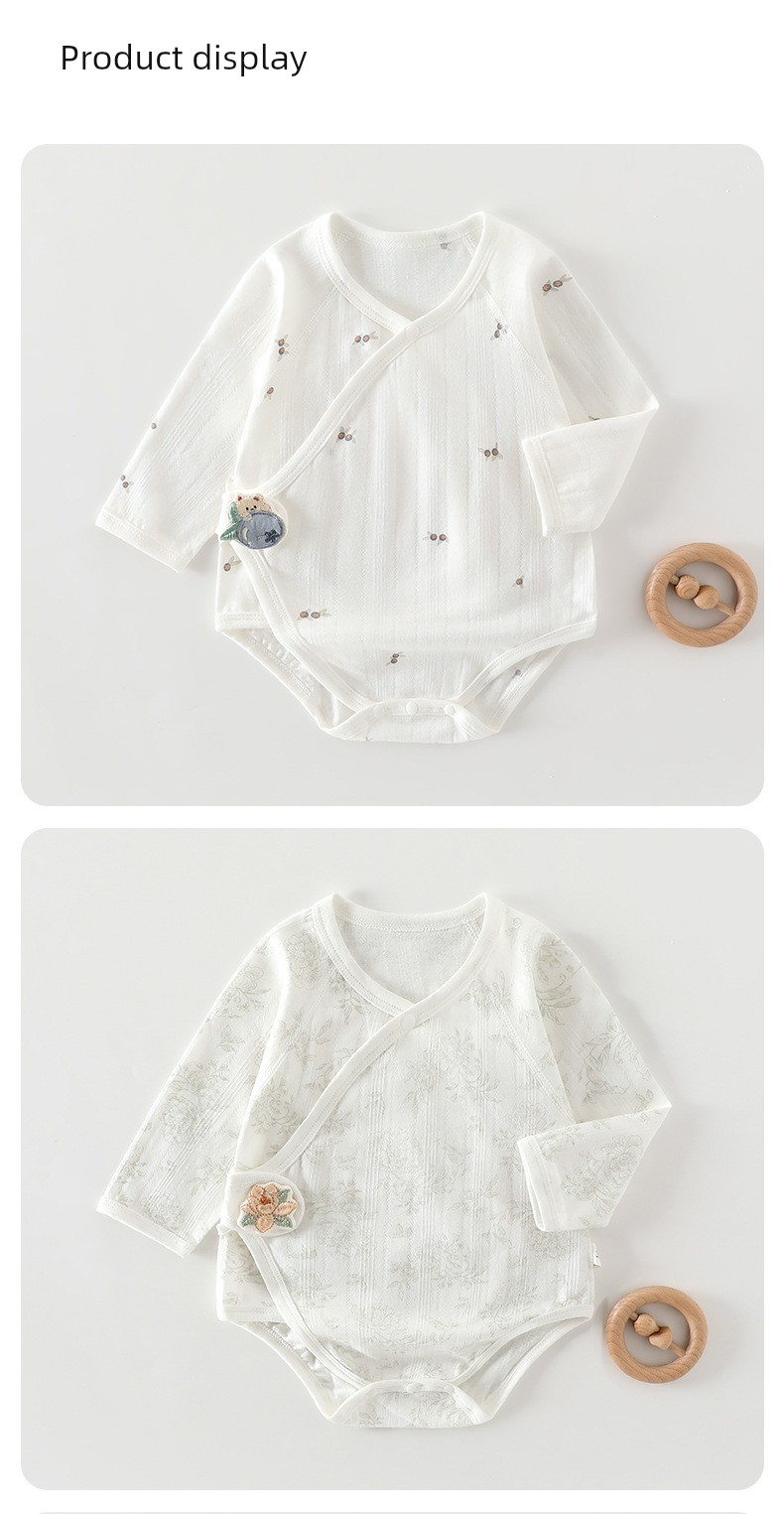 Baby Summer Romper Thin Style Newborn Clothing One-Piece Baby Pajamas Triangle Romper Pure Cotton Summer Outfit — 14