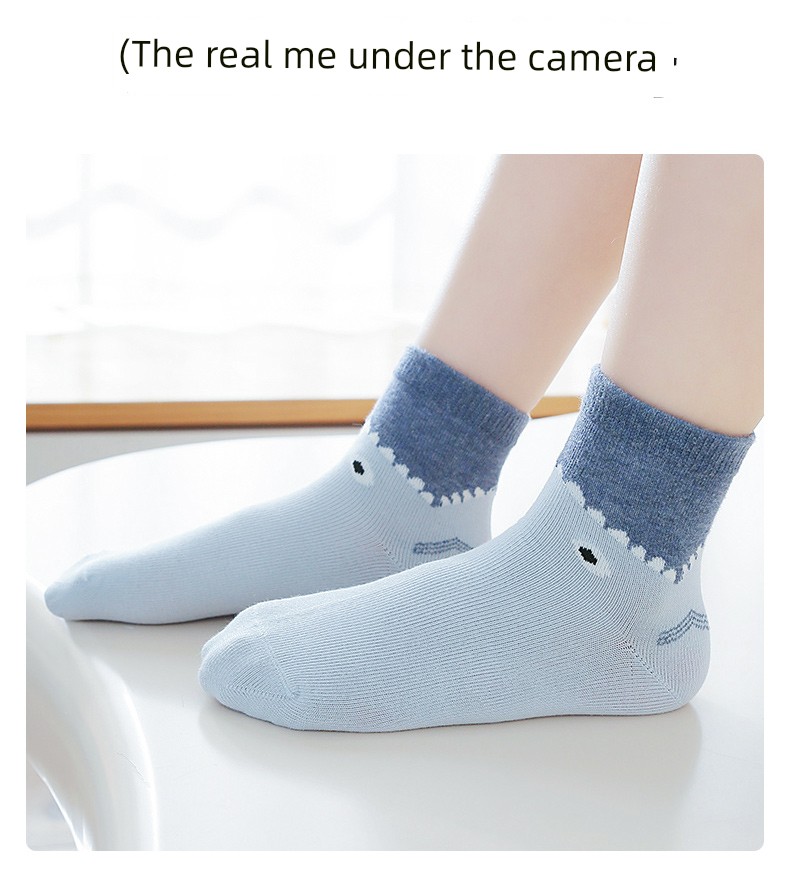 Finding Nemo~ Six-Fingered Mouse Children's Socks Boys' Spring/Summer Thin Mid-Calf Sports Socks for Older Kids and Students — 12