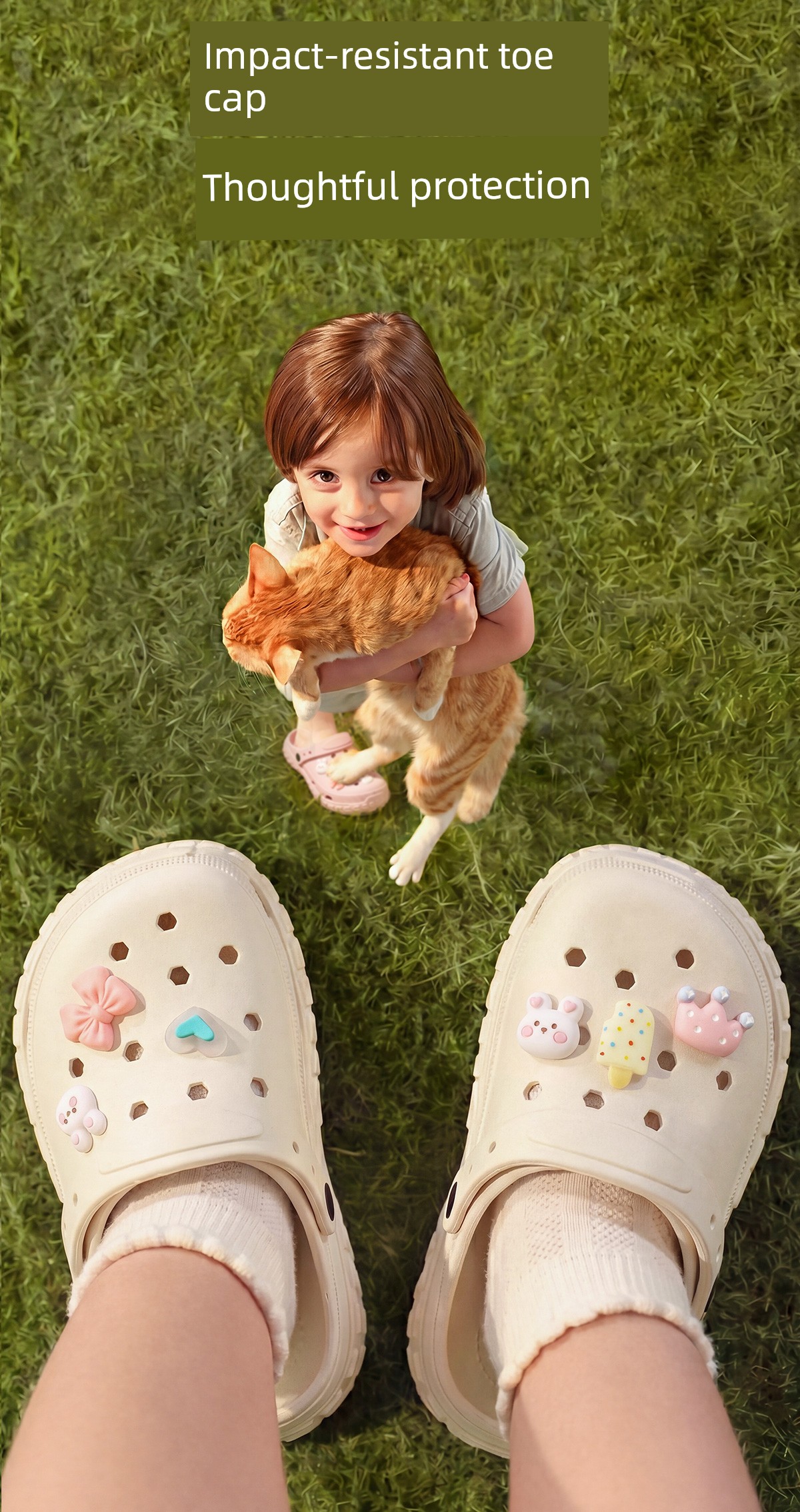 Children's Croc Shoes for Girls 2026 New Summer Outdoor Sandals for Older Kids Non-Slip Eva Girls' Slippers Comfortable — 7