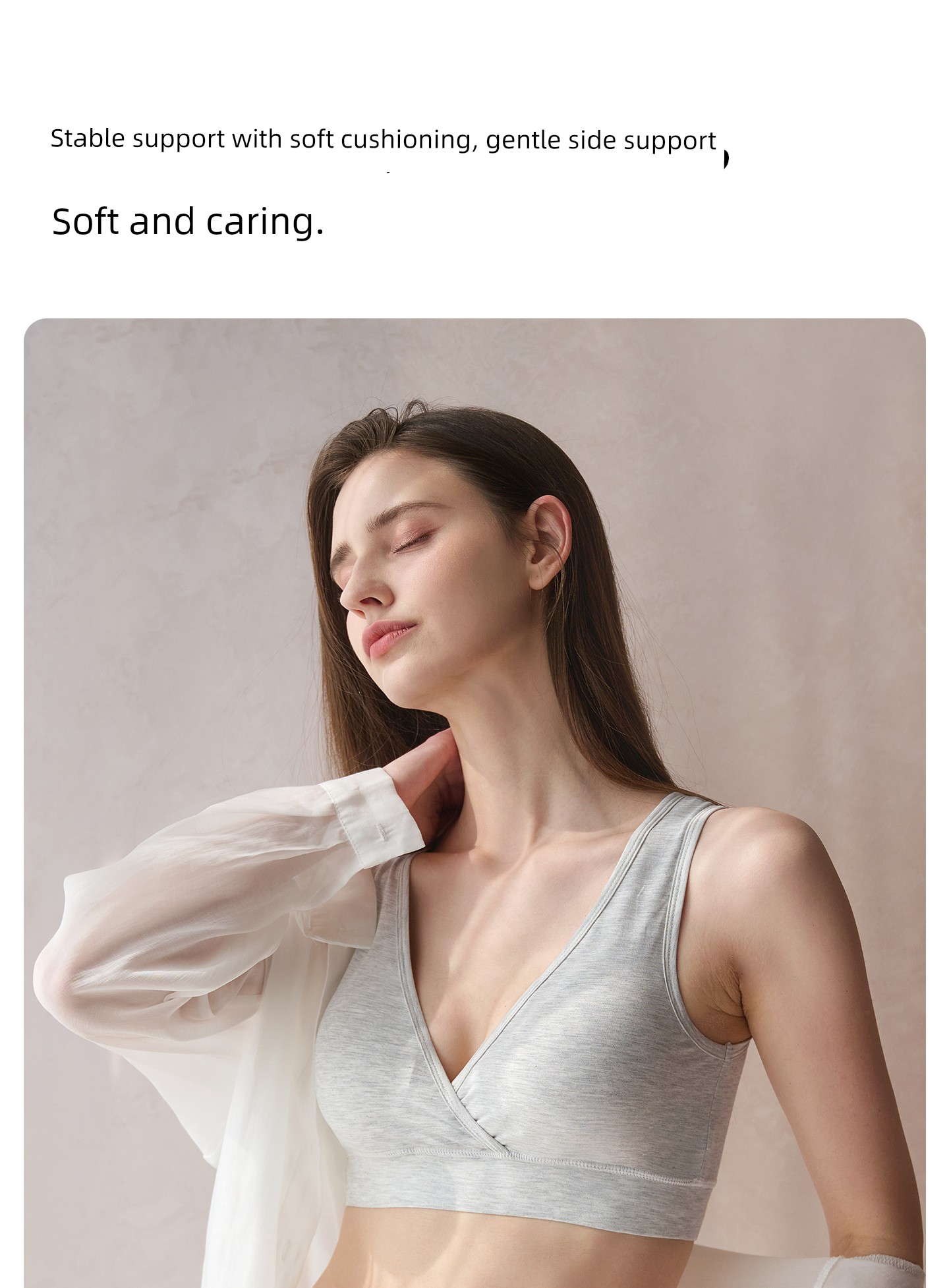 Yatmao Tianzhu Sleep Nursing Bra for Pregnancy and Postpartum, Front-Opening Vest-Style Maternity Bra for Women — 16