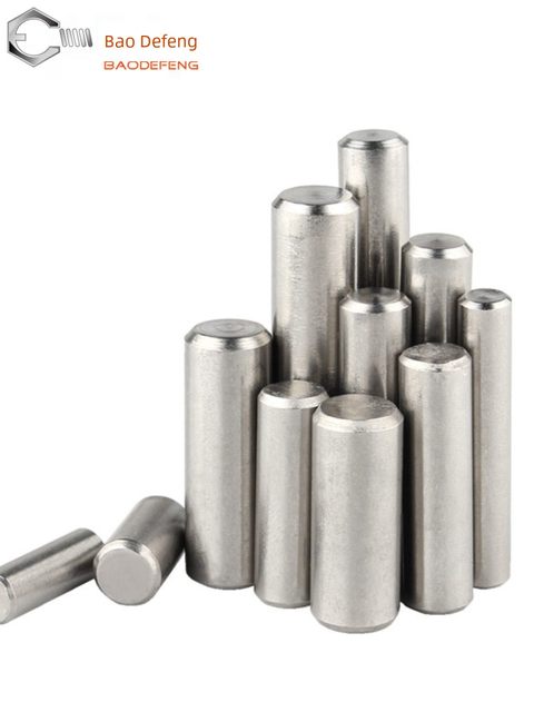 304 stainless steel cylindrical pin pin pin positioning pin fixed pin solid pin national standard M2M3M5M6M8M10M12