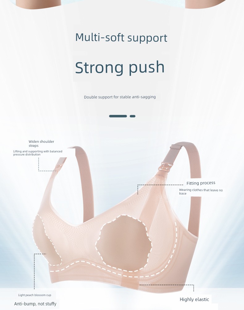 Rovo Nursing Bra Summer Thin Breathable Anti-Sagging Breast-Shaping Postpartum Breastfeeding Bra for Pregnant Women — 6