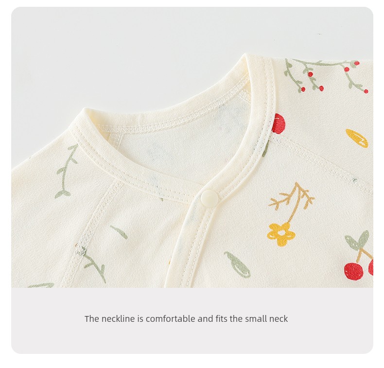 Jq Jingqi Baby Romper Autumn Pure Cotton Newborn Clothes Butterfly Jumpsuit Home Monk-Style Outfit — 10