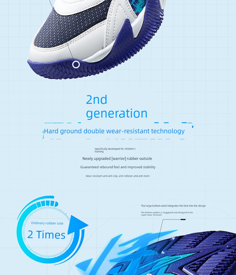 Brave Warrior | 361 Kidsren's Shoes, Boys' Basketball Shoes, Professional Practical Autumn New Breathable Youth and Kidsren's Sports Shoes — 21