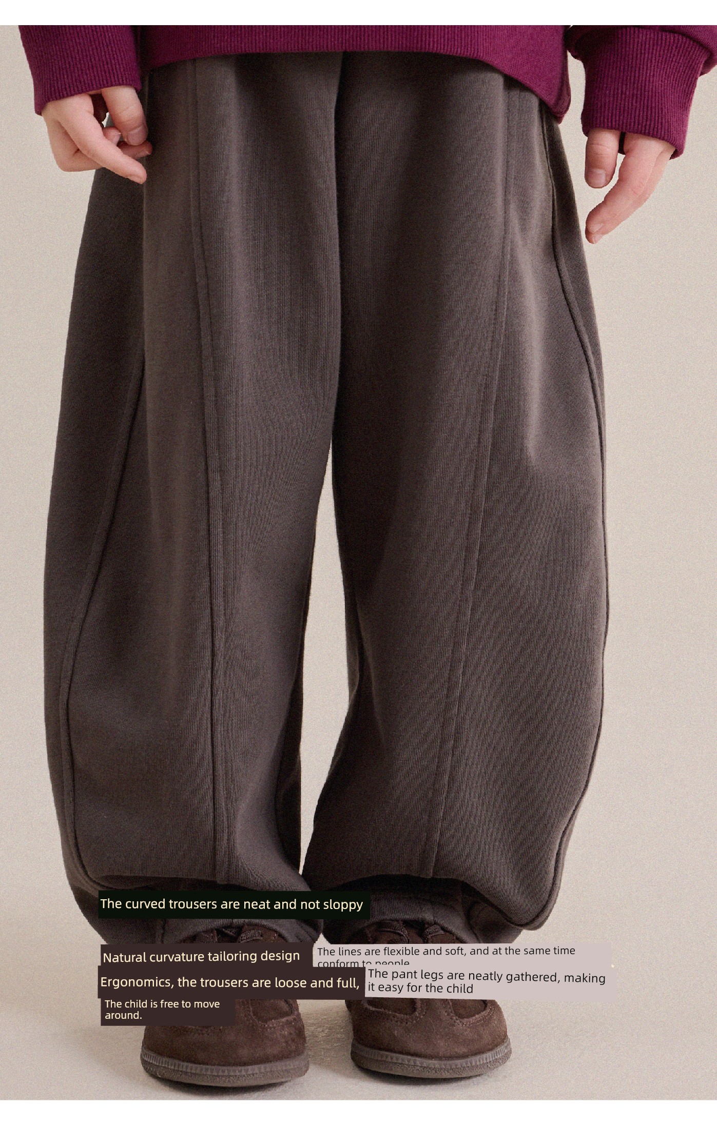 Baby's New Autumn Versatile Casual Pants, Yunerma Girls' 2026 Fashionable Sports Pants, Children's Stylish Curved Pants — 19