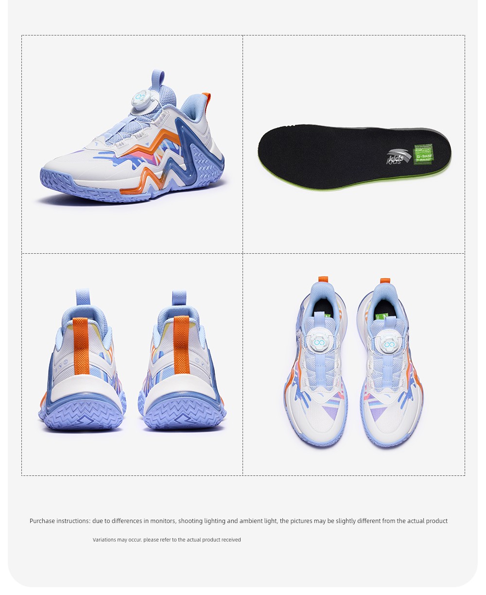 Anta Kids Reverse Scale | Basketball Shoes for Boys, New Professional Youth Model, Official Flagship Store Genuine Sports Shoes — 18