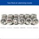 Stainless steel air atomization nozzle adjustable two-fluid humidification dust suppression spray nozzle siphon dual-fluid fuel injector