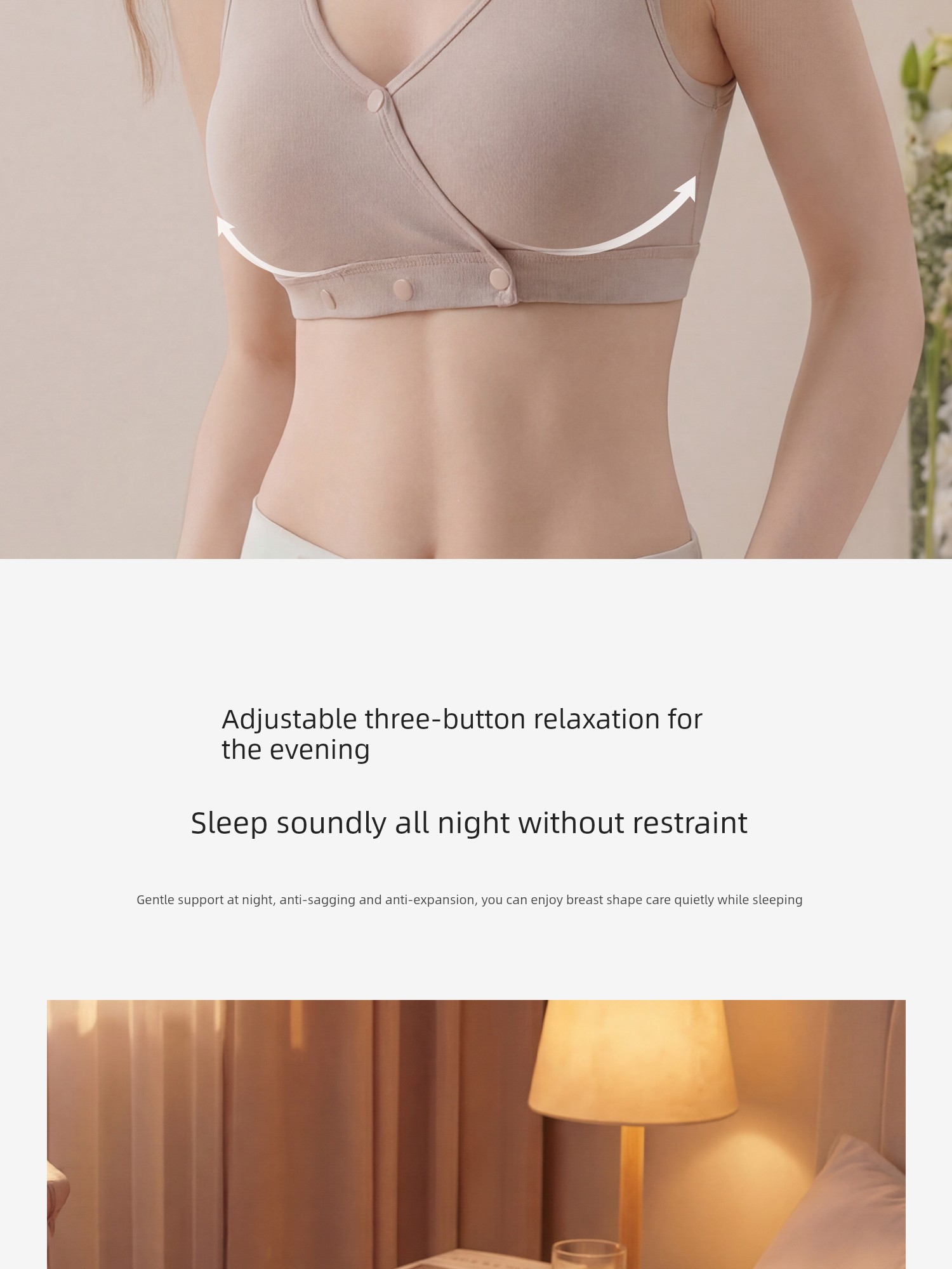 [C-G Large Size Large Bust] Nursing Bra with Large Cups to Prevent Sagging, Specially Designed for Postpartum Breastfeeding, Thin Summer Style Bra — 8