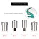 Metal four-fold snap mold 831 633 665 8050 Hand press four-fold snap mold hand-matched