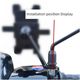 Electric car rearview mirror heightening screw motorcycle M10 car 8-8 forward adapter canopy heightened fixed modified outer hexagon