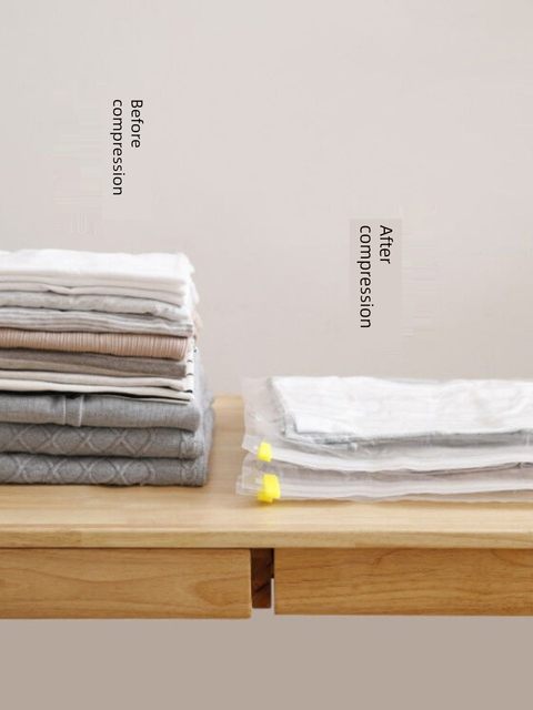 No-exhaust air-free thickened compression bag clothes down large vacuum bag travel business trip dormitory home storage bag