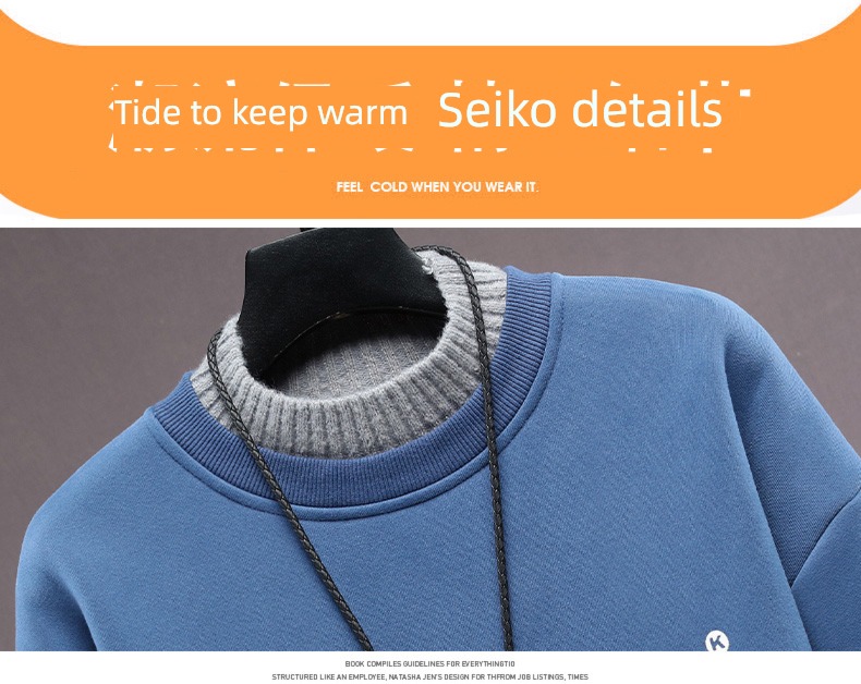 winter Half high collar student easy keep warm Plush Sweater
