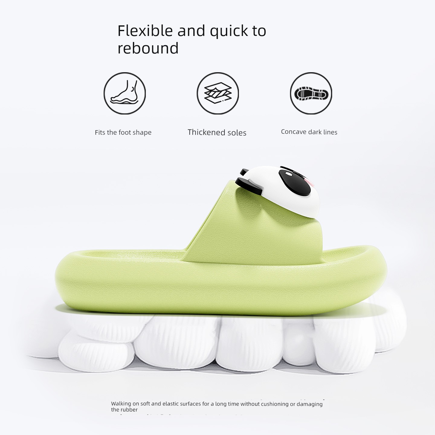 Pig Daddy Kidsren's Slippers for Summer, Baby Indoor Home Use, Non-Slip Soft-Soled Girls' Slippers for Bathing, Suitable for Older Kids — 2