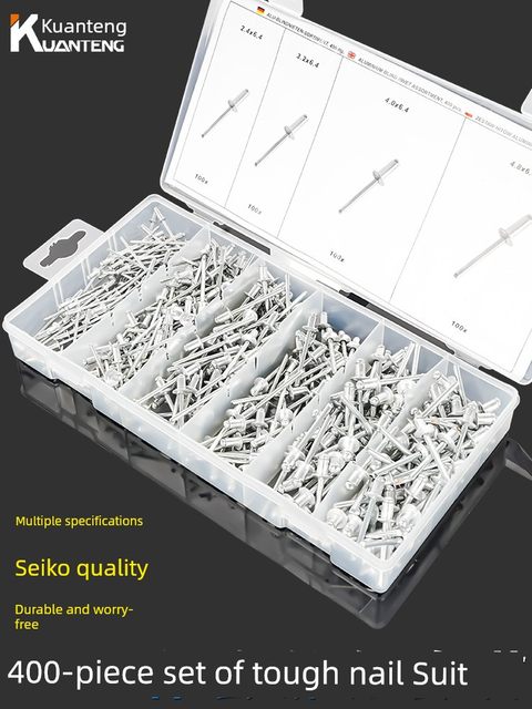 Aluminum rivet open-shaped round head core rivet rivet rivet rivet rivet ling willow nail national standard M2.4M3.2M4.0M4.8M6.4mm