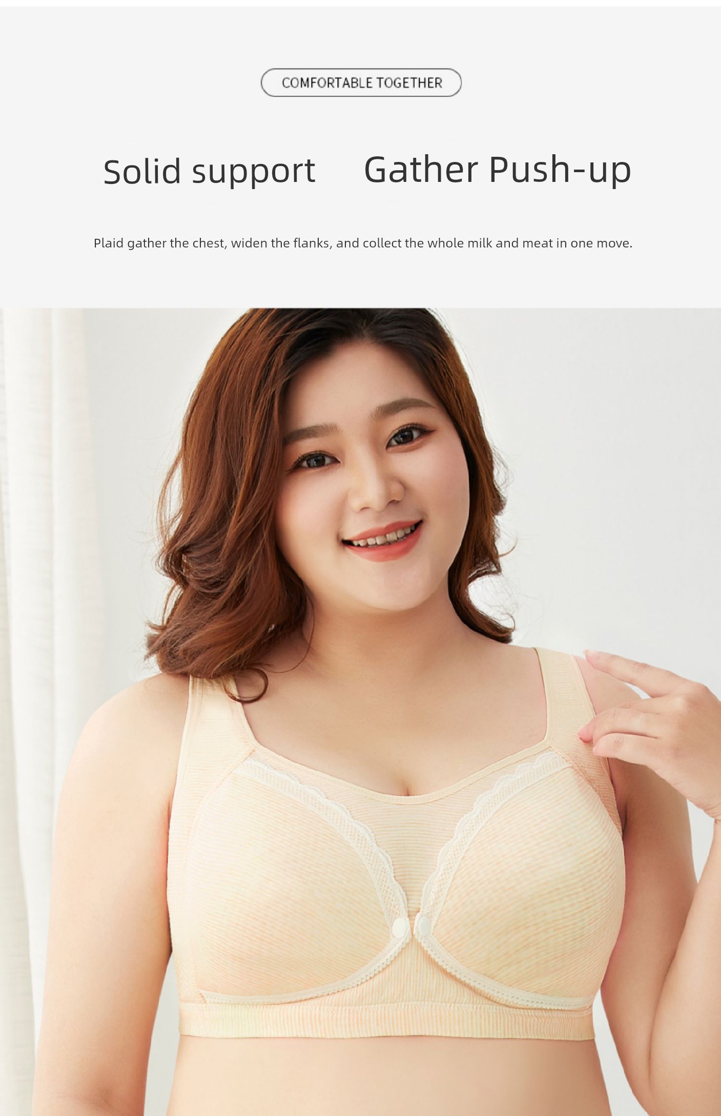 Plus Size Maternity Bra Nursing Intimates Push up and Anti-Sagging Big Breast Full Cup Postpartum Feeding Pregnancy Dedicated Bra — 20