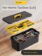 Deli toolbox storage box household multi-function hardware electrician storage box set car iron toolbox thickened