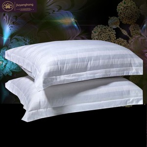 Hotel Guest Room Bedding Pure Cotton Single Pillowcase Cotton Satin Stripe Pure White Pillowcase Dedicated Thickened