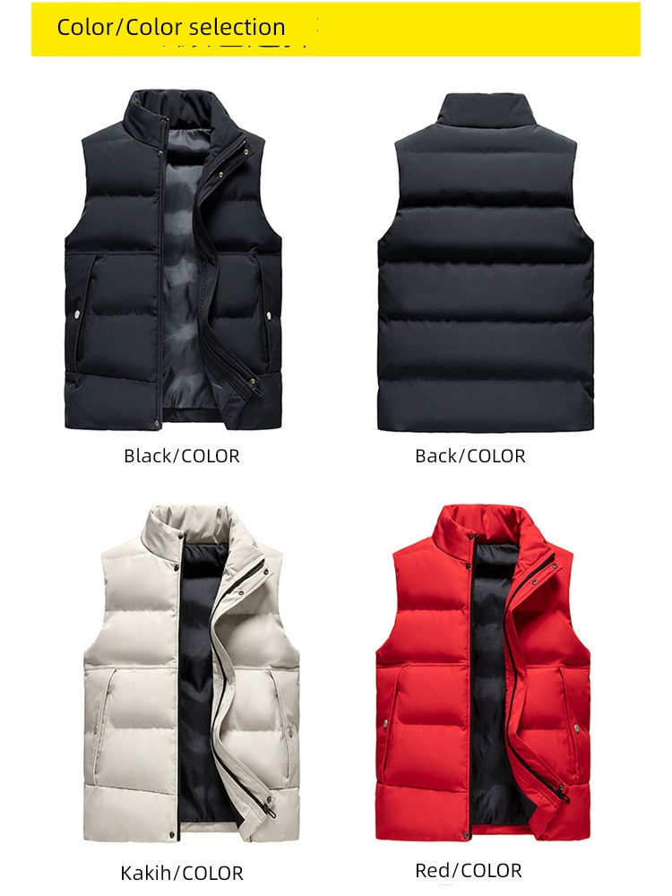 Chaopai Autumn and winter lovers Down Jackets Sleeveless Wear out cotton-padded jacket