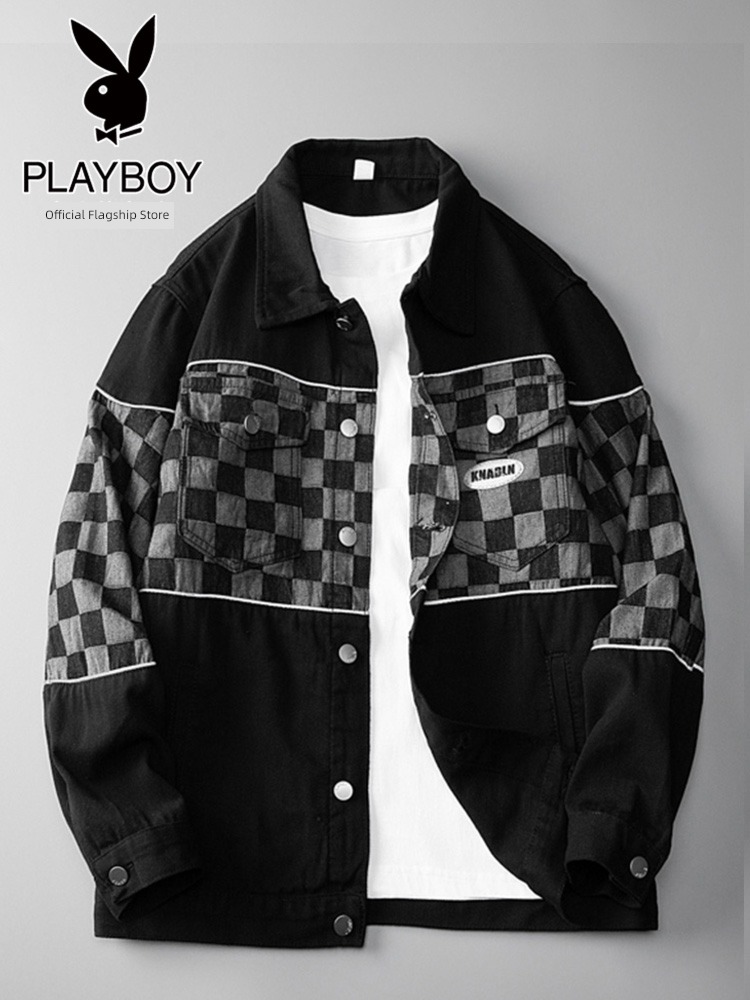 dandy Chessboard Spring and Autumn chaqueta