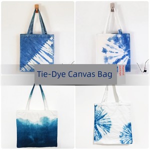 Tie-Dye DIY Material Package Kindergarten Tie-Dye Pigment Kids Tie-Dye Canvas Bag Hair Ring Hat Tool Suit